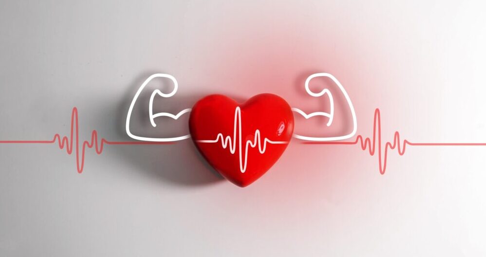 Heart with arms